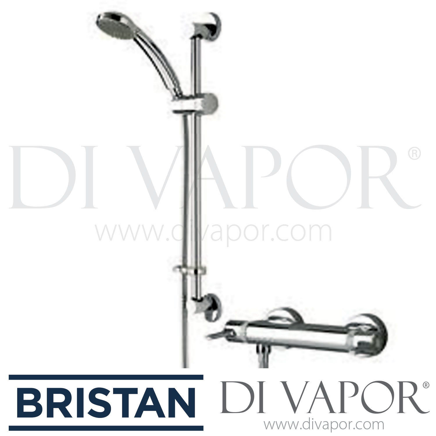 Bristan DUL SHXARFF C Design Utility Lever Bar Shower with Adjustable